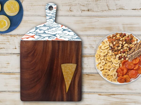 Tabla Quesos Madera - Pez Naranja